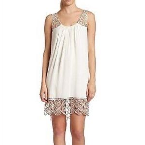 BCBGMaxAzria White Babydoll Dress